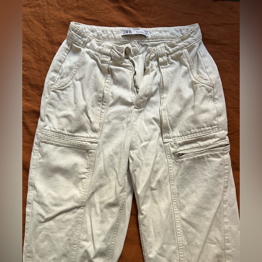 Zara White Jeans